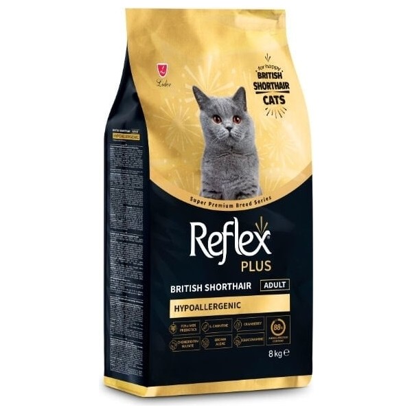 Reflex Plus British Shorthair Tavuklu ve Kızılcıklı Yetişkin Kedi Maması 8 kg - Belirtilmemiş Evcil Hayvan Ürünleri Fiyatı
