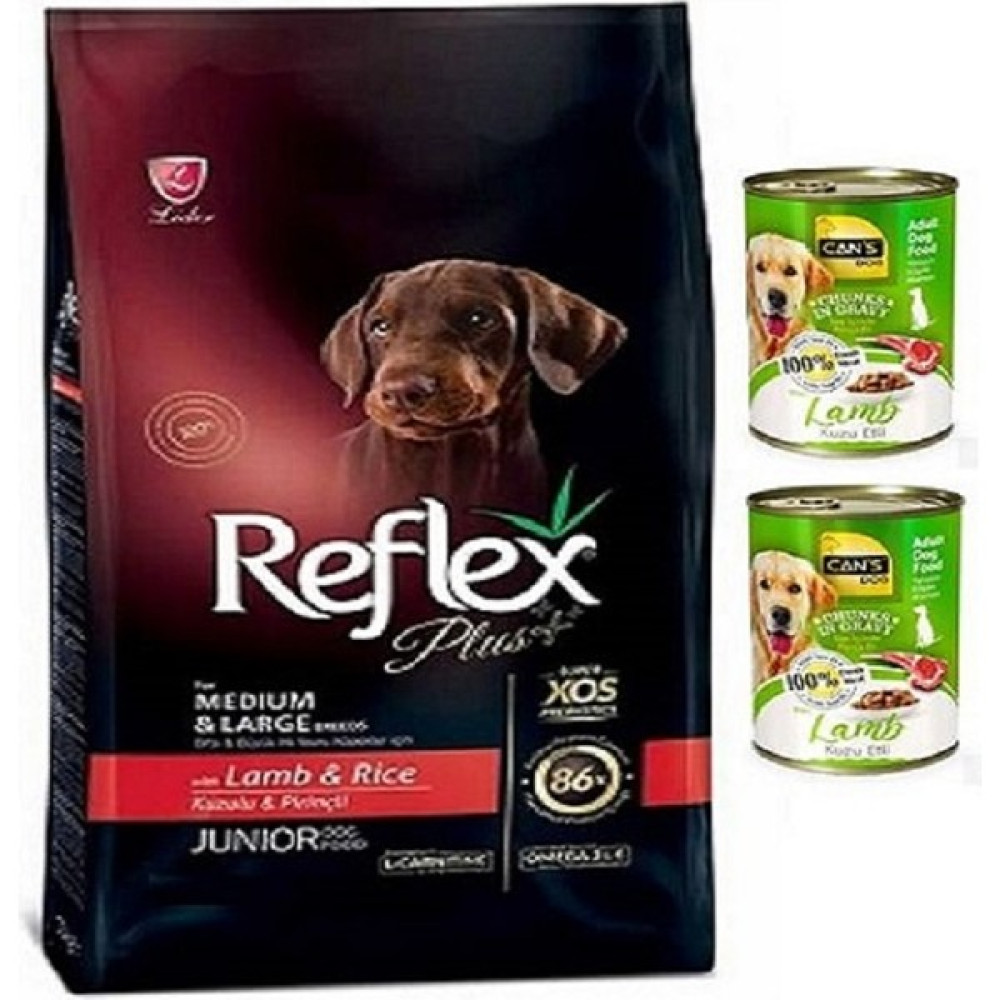 Reflex Plus Dog Medium & Large Junior Orta ve Büyük Irk Yavru Köpek Maması 15 kg Kuzu Etli Evcil Hayvan Ürünleri Fiyatı