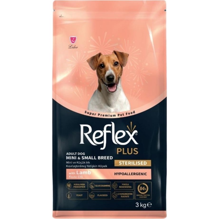 Reflex Plus Kuzu Etli Mini ve Küçük Irk Kısırlaştırılmış Köpek Maması 3 kg Evcil Hayvan Ürünleri Fiyatı
