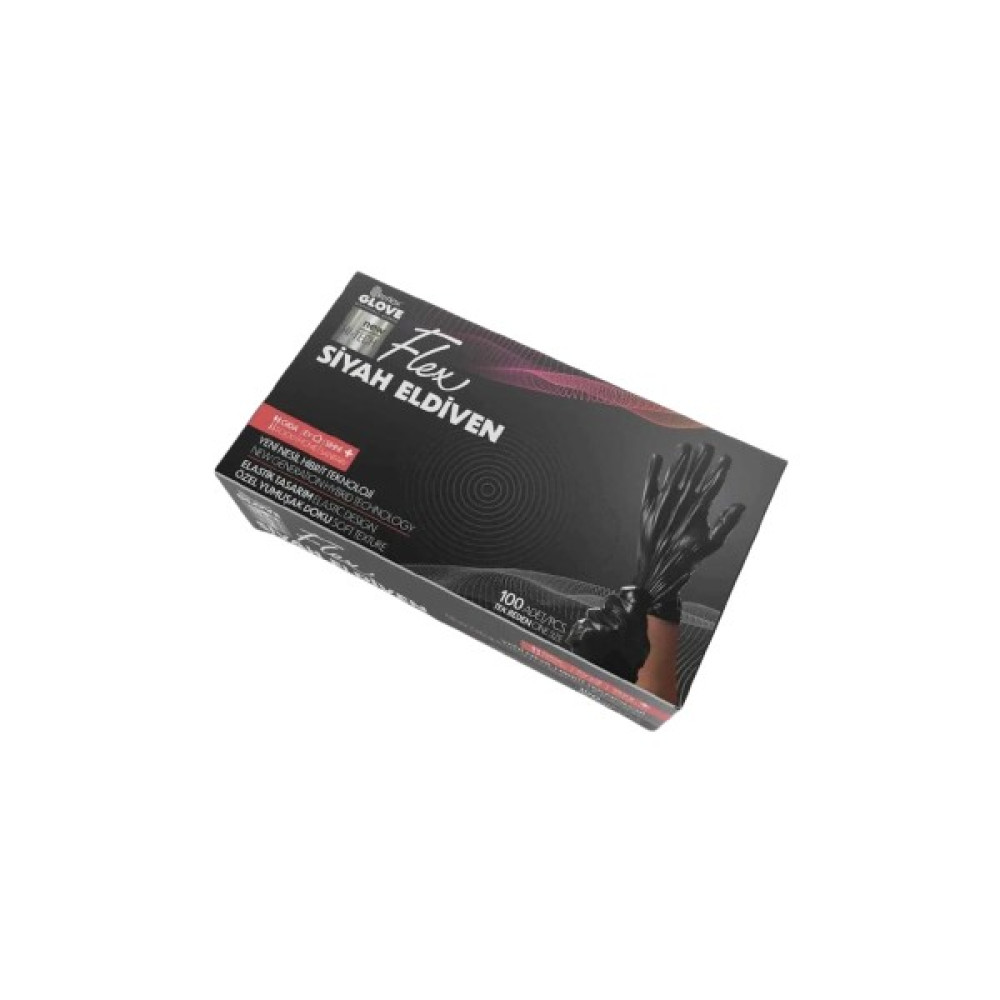 Reflex Tek Kullanımlık Pudrasız Siyah Poşet Eldiven 5 Paket Temizlik Malzemeleri Fiyatı