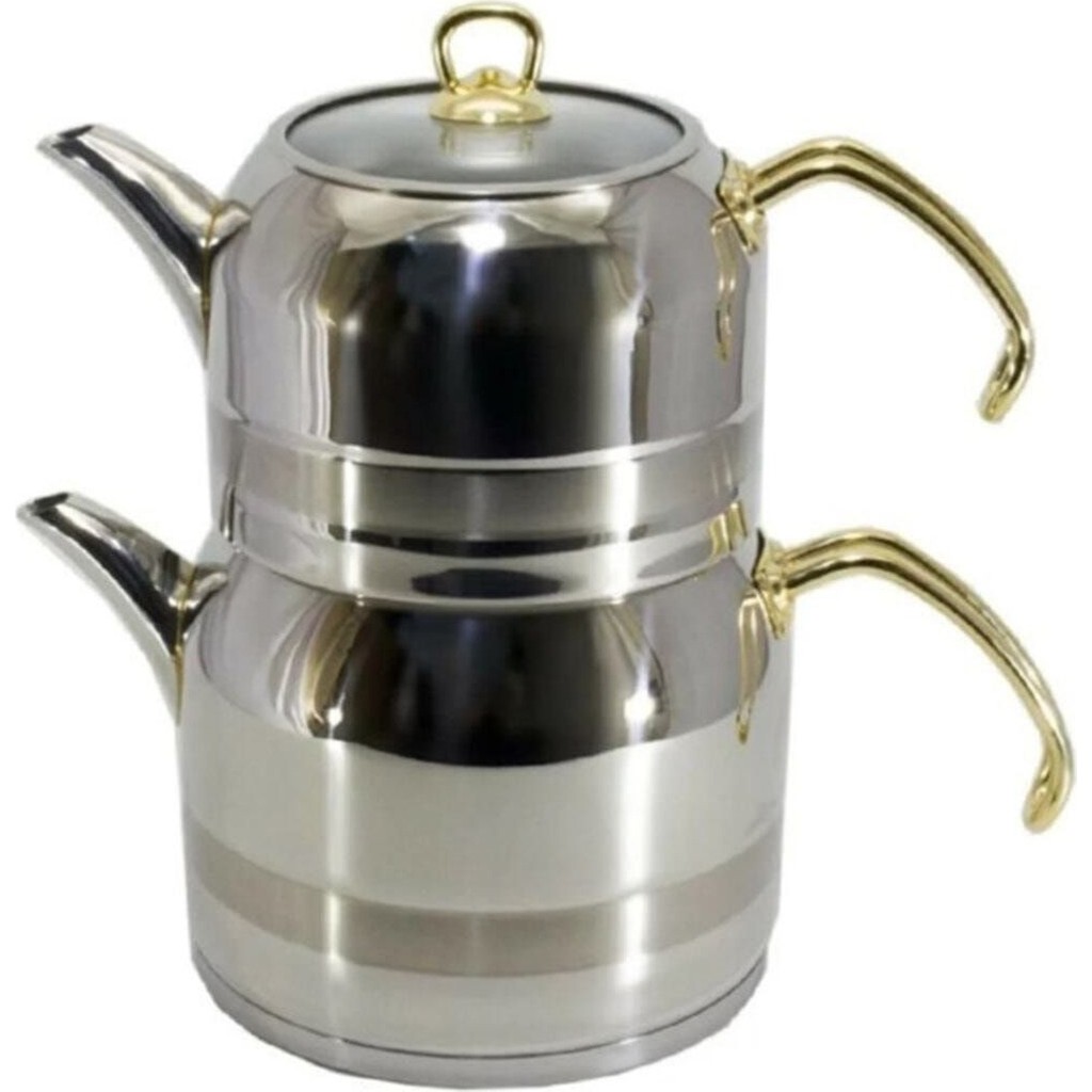 Refox Enza Mini Gold Çaydanlık - Beyaz Çay / Çaydanlık Setleri Fiyatı