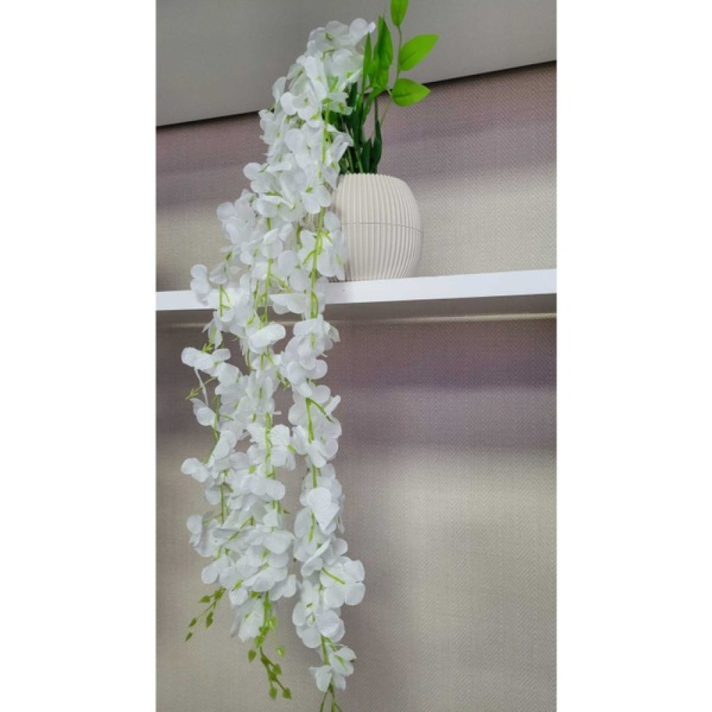 Refox Yapay Çiçek Saksıda Sarkıt Soft Renk Akasya Sarkıtı 5 Kök 70-80CM - Bej Ev & Dekorasyon Aksesuarları Fiyatı