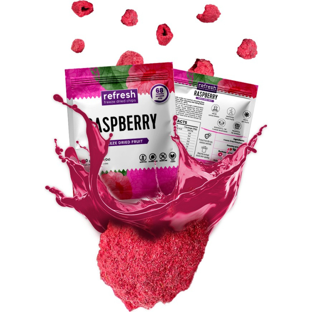 Refresh Chips Freeze Dried Frambuaz- Dondurularak Kurutulmuş Meyve - Freeze Dry Meyve Kurusu 20gr - 1 Adet Kuru Meyve Fiyatı