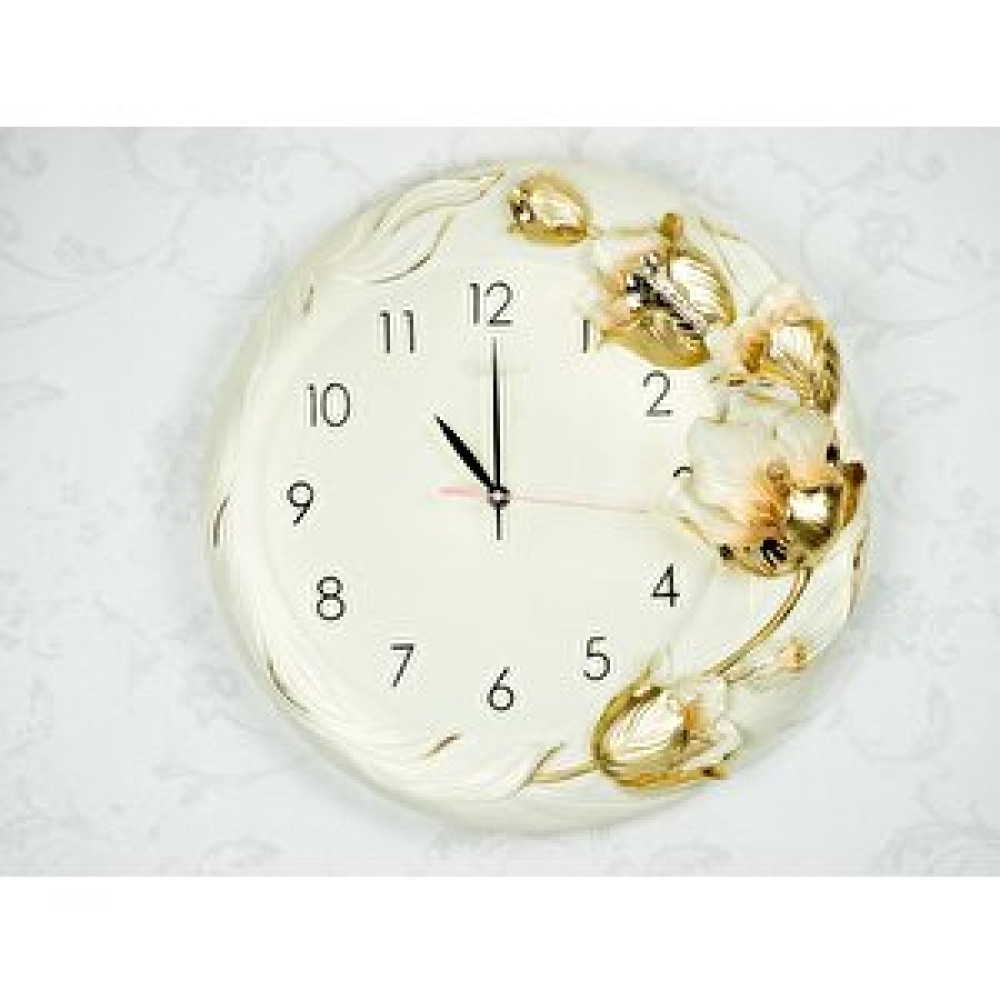 Regal 1010w Ultıma Kabartma Çiçek Desenli 40cm Dekoratif Duvar Saati Dekoratif Saat Fiyatı