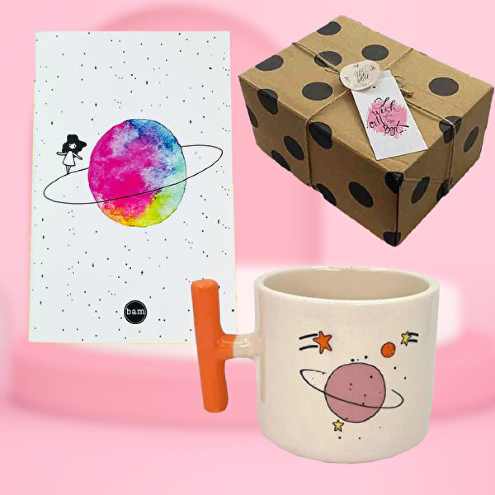 Regalo Satürn Kız Defter- T Saplı Kupa Hediye Seti 8 Altın, Takı & Aksesuar Fiyatı