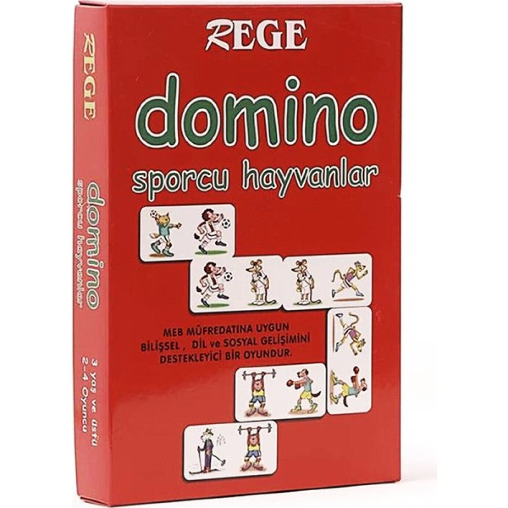 Rege Sporcu Hayvanlar Domino Kartları - Renkli Oto Boyaları Fiyatı