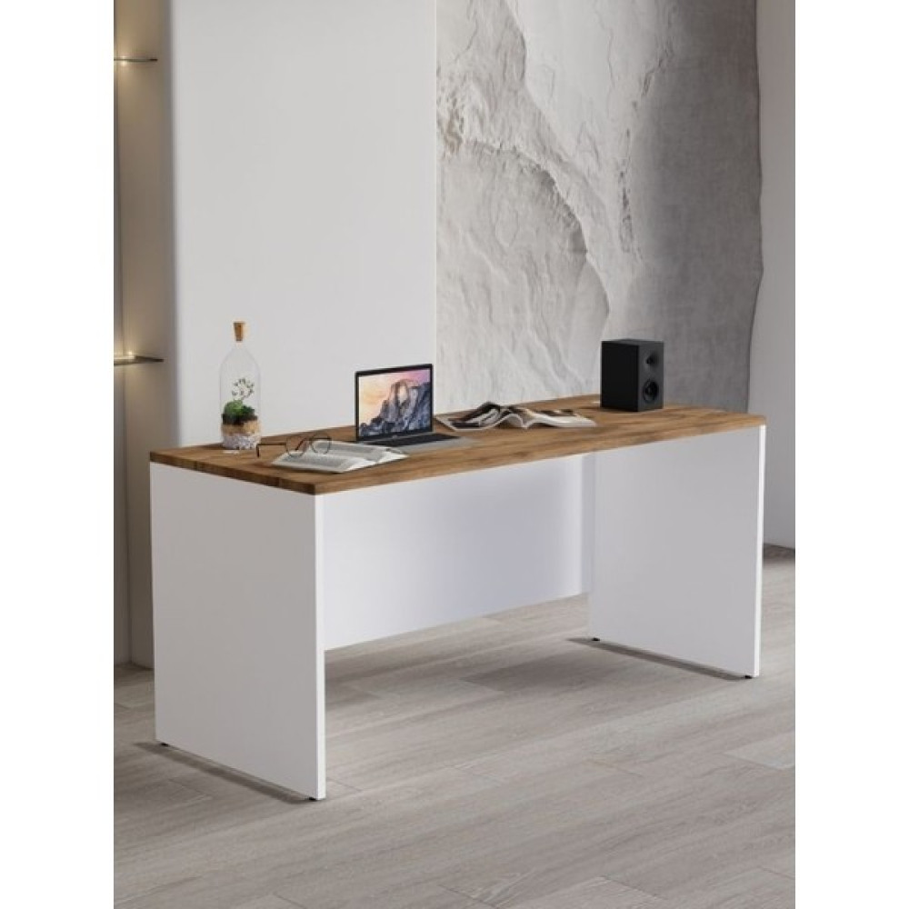 Regisan 140X60 Çalışma Masası Bilgisayar ve Laptop Masası Ofis Masası Ders Masası Atlantik Çam Beyaz - 140 x 60 - Atlantik Çam - Beyaz Çalışma Masası Fiyatı
