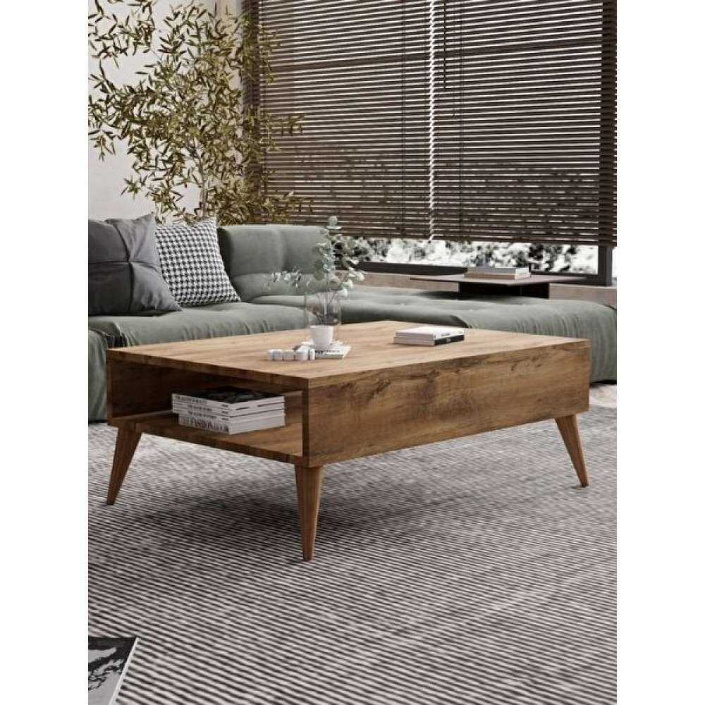Regisan Orta Sehpa Masa Salon Sehpası Lüx Model 90X50X33 Atlantik Çam Orta Sehpa Fiyatı