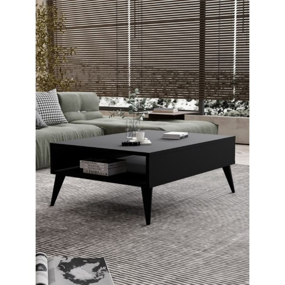 Regisan Orta Sehpa Masa Salon Sehpası Lüx Model 90X50X33 Siyah Orta Sehpa Fiyatı