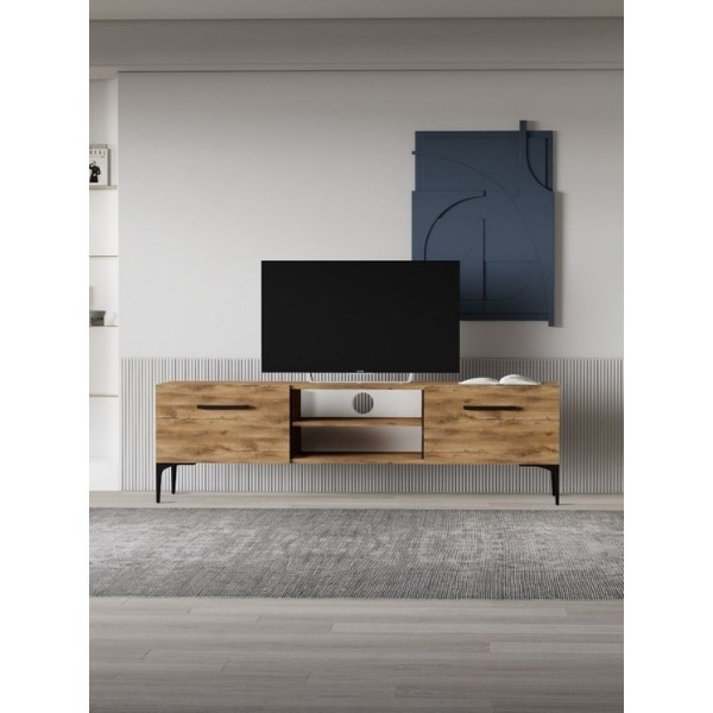 Regisan Tv Ünitesi Tv Sehpası Televizyon Sehpası Masası 140X30 cm Atlantik Çam Tv Ünitesi / Sehpası Fiyatı