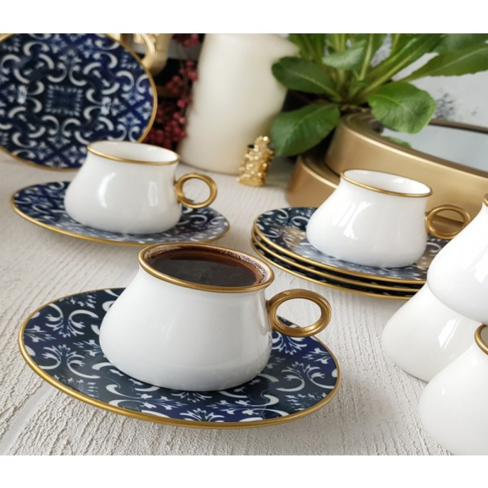 Regna Home Rıta 18 Parça Yaldızlı Çay Kahve Seti 6 Kişilik Agora Fincan / Bardak / Kahve Takımı Fiyatı