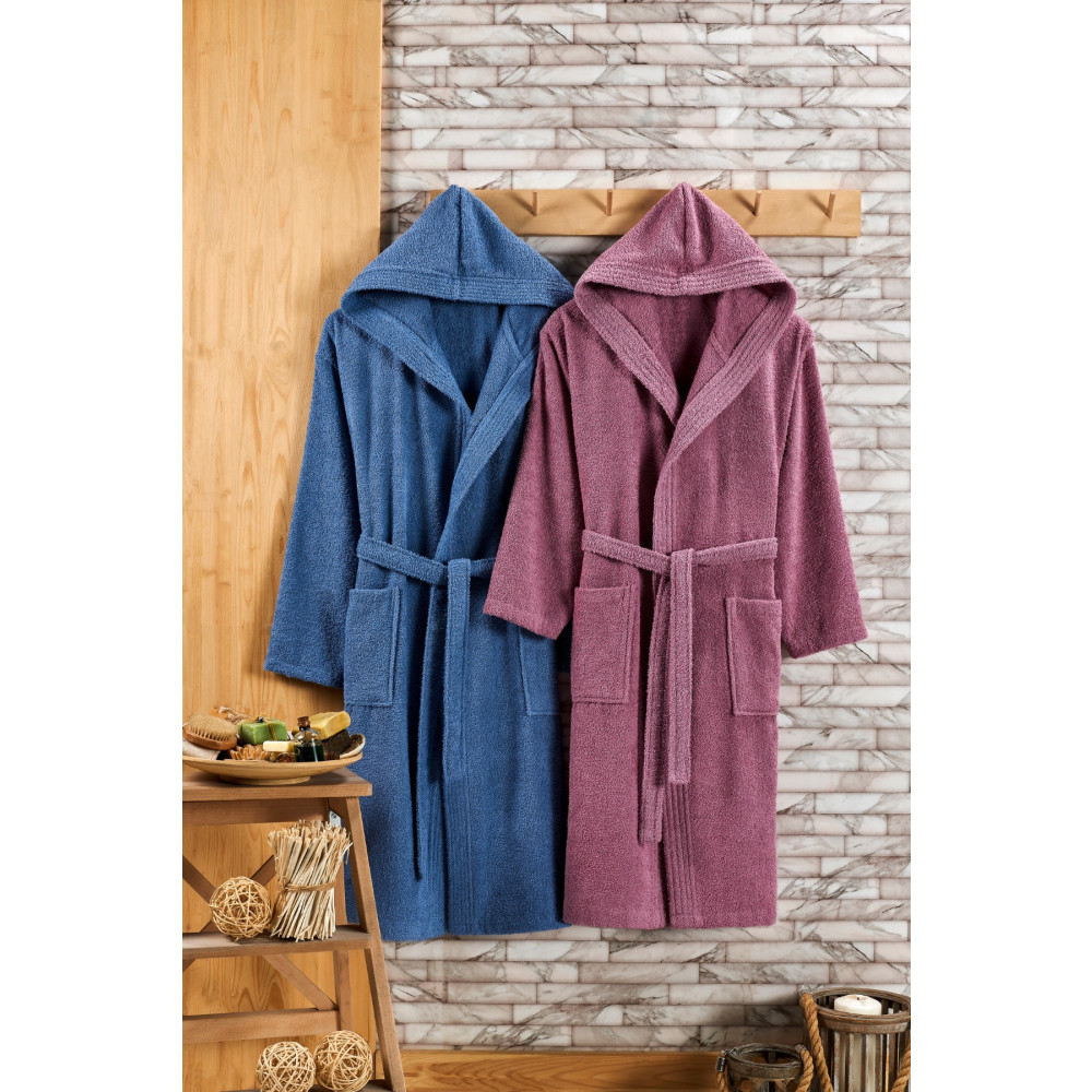 Regulus Home Kapüşonlu 2li Bornoz Seti S/M-L/XL Beden Bornoz Fiyatı