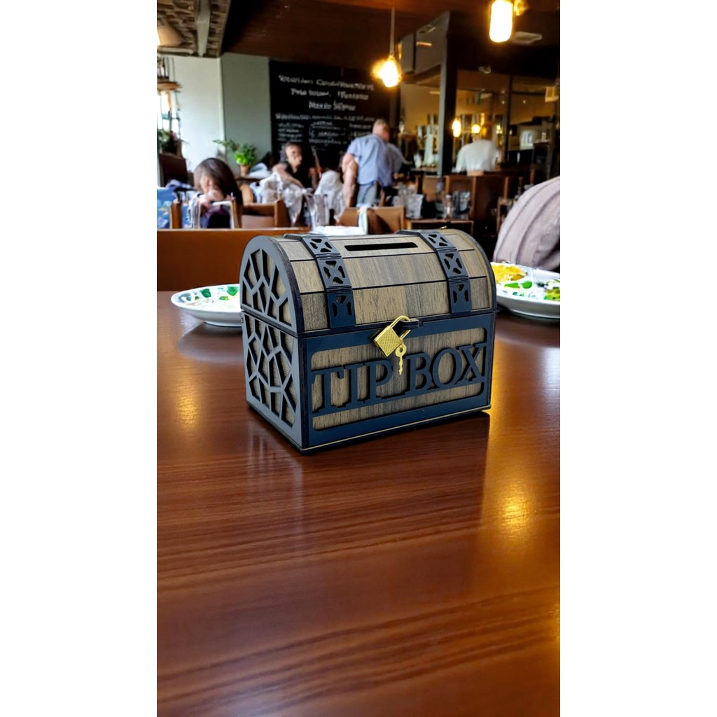 Rehatoys Tip Box Bahşiş Kutusu ve Kumbara Sandık Tipi Tipbox - Ahşap Kumbara Fiyatı