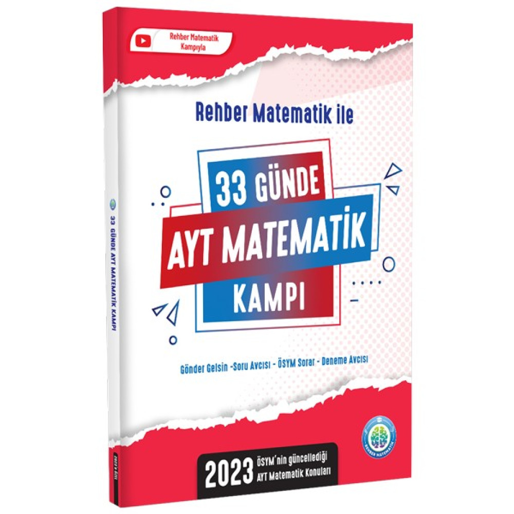 Rehber Matematik 2023 AYT / 33 Günde AYT Matematik Kamp Kitabı Temel Yeterlilik Testi (TYT) Fiyatı