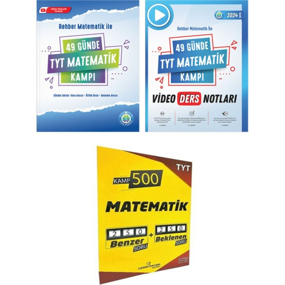 Rehber Matematik Rehber Matematik 49 Günde TYT Matematik Kampı Seti 2024 Matematik Fiyatı