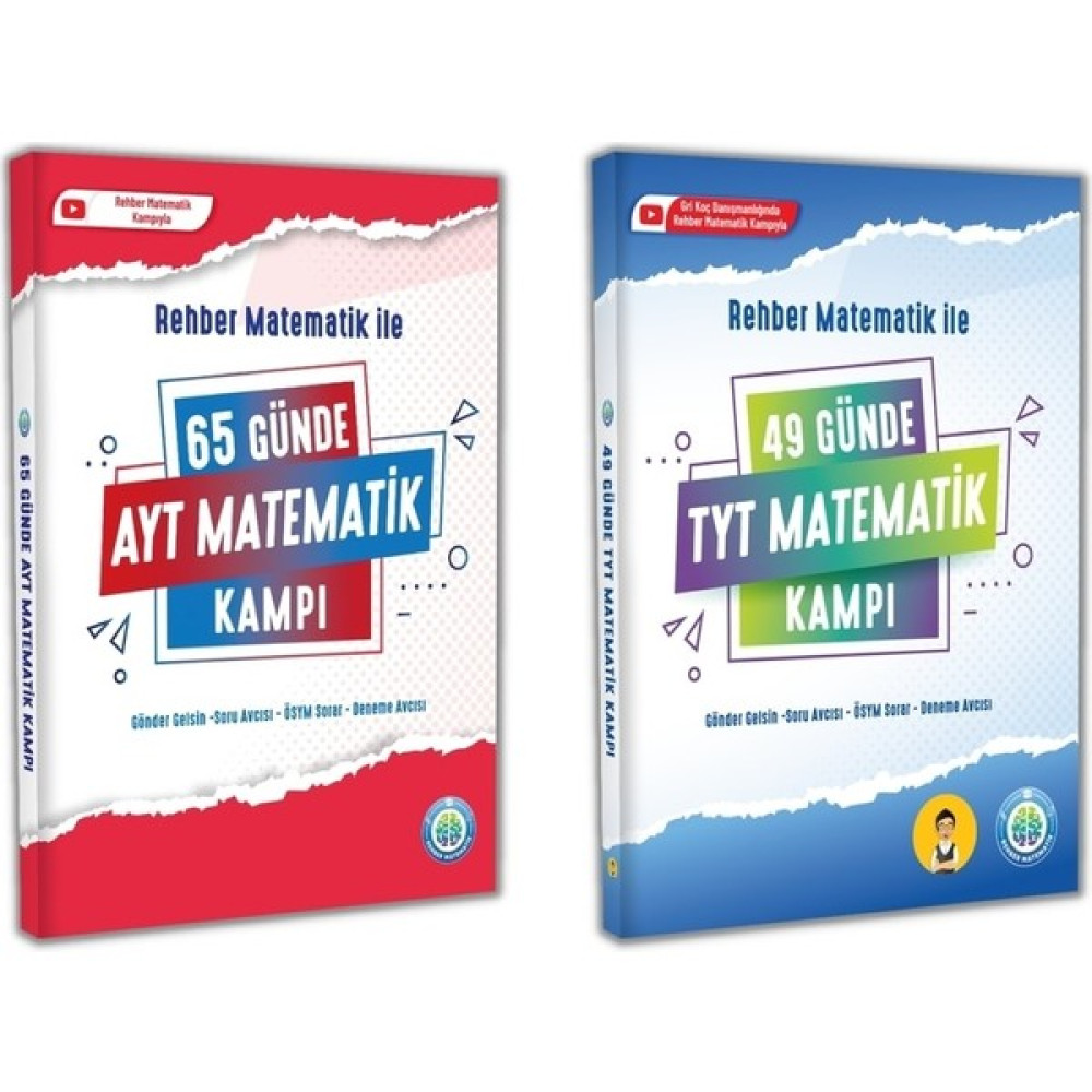 Rehber Matematik Yayınları 65 Günde AYT Kampı ve 49 Günde TYT Matematik Kampı 2'li Set (Ciltli) Temel Yeterlilik Testi (TYT) Fiyatı