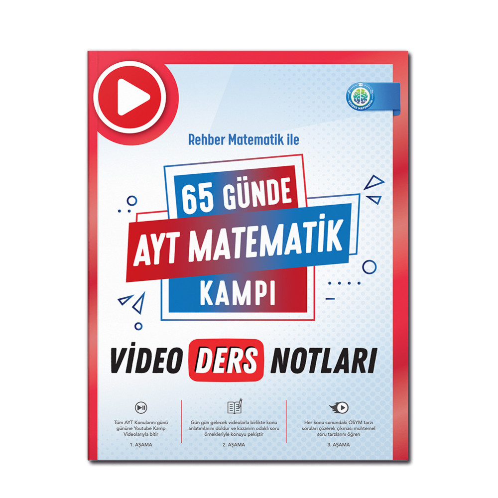 REHBER MATEMATİK YAYINLARI 65 Günde AYT Matematik Video Ders Notları Yardımcı Kitaplar Fiyatı