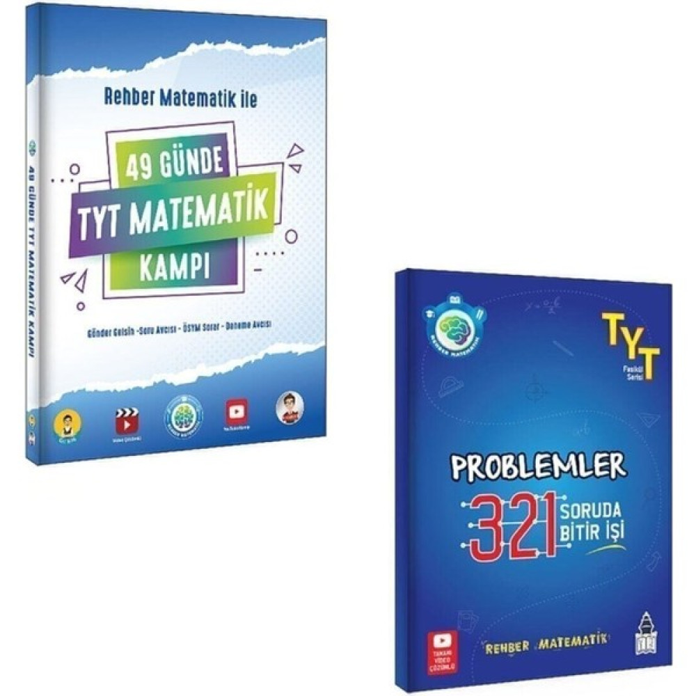 Rehber Yayınları 49 Günde TYT Matematik Kampı + 321 Rehber Matematik Problemler (Ciltli) Temel Yeterlilik Testi (TYT) Fiyatı