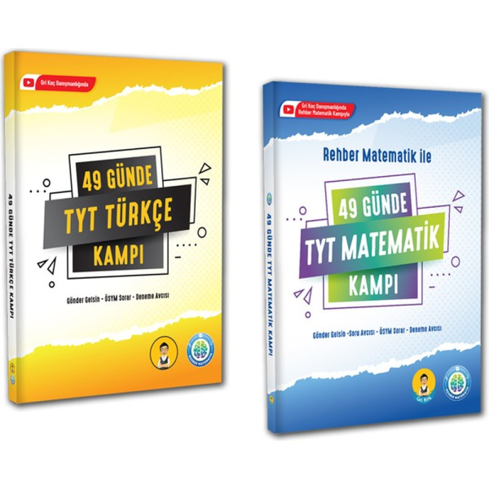 Rehber Yayınları ile 49 Günde TYT Matematik Türkçe Kampı Set 2 Kitap (Ciltli) Temel Yeterlilik Testi (TYT) Fiyatı