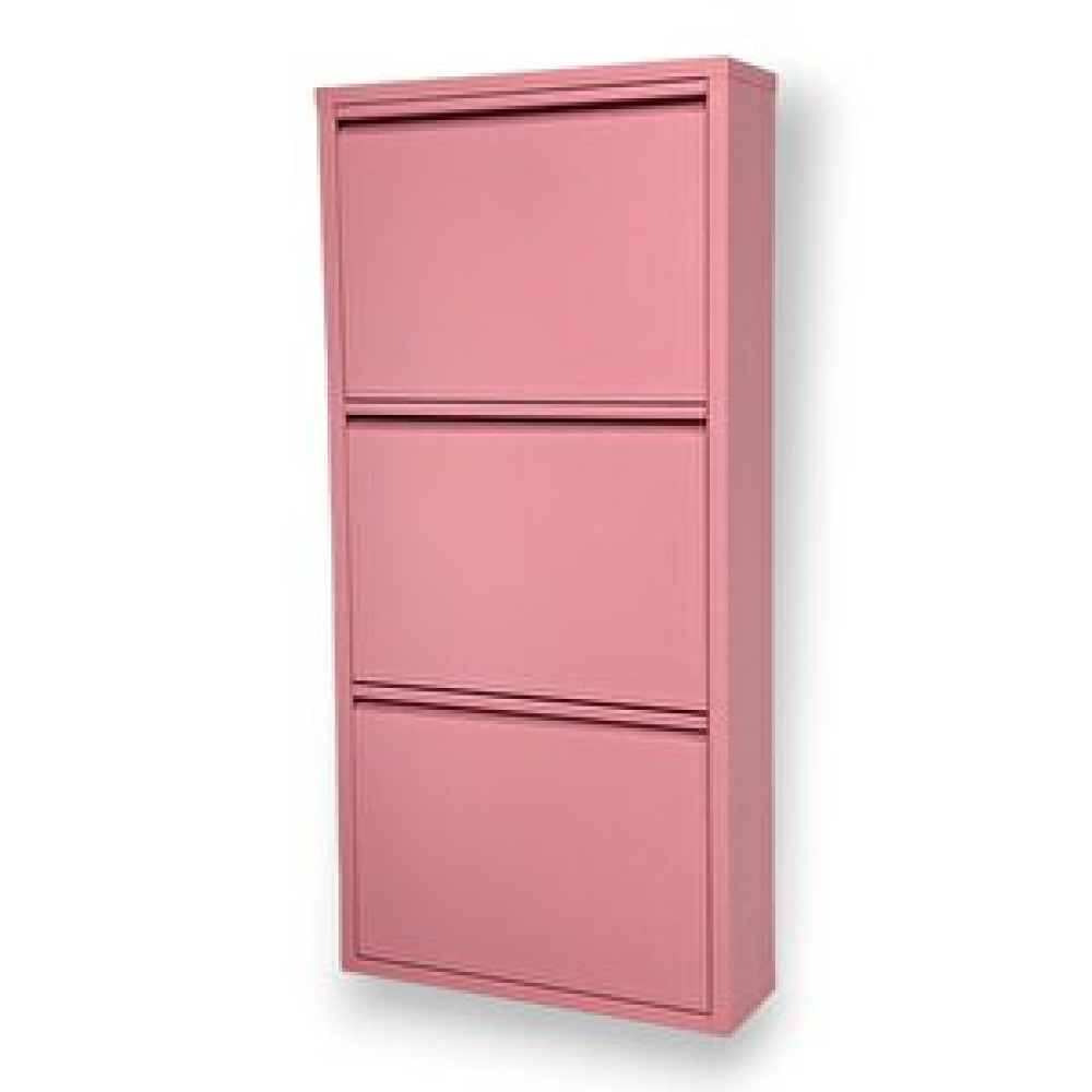 Rehome Gowoll 3 Raflı Metal Ayakkabılık, Pembe Ayakkabı Saklama Kutusu Fiyatı