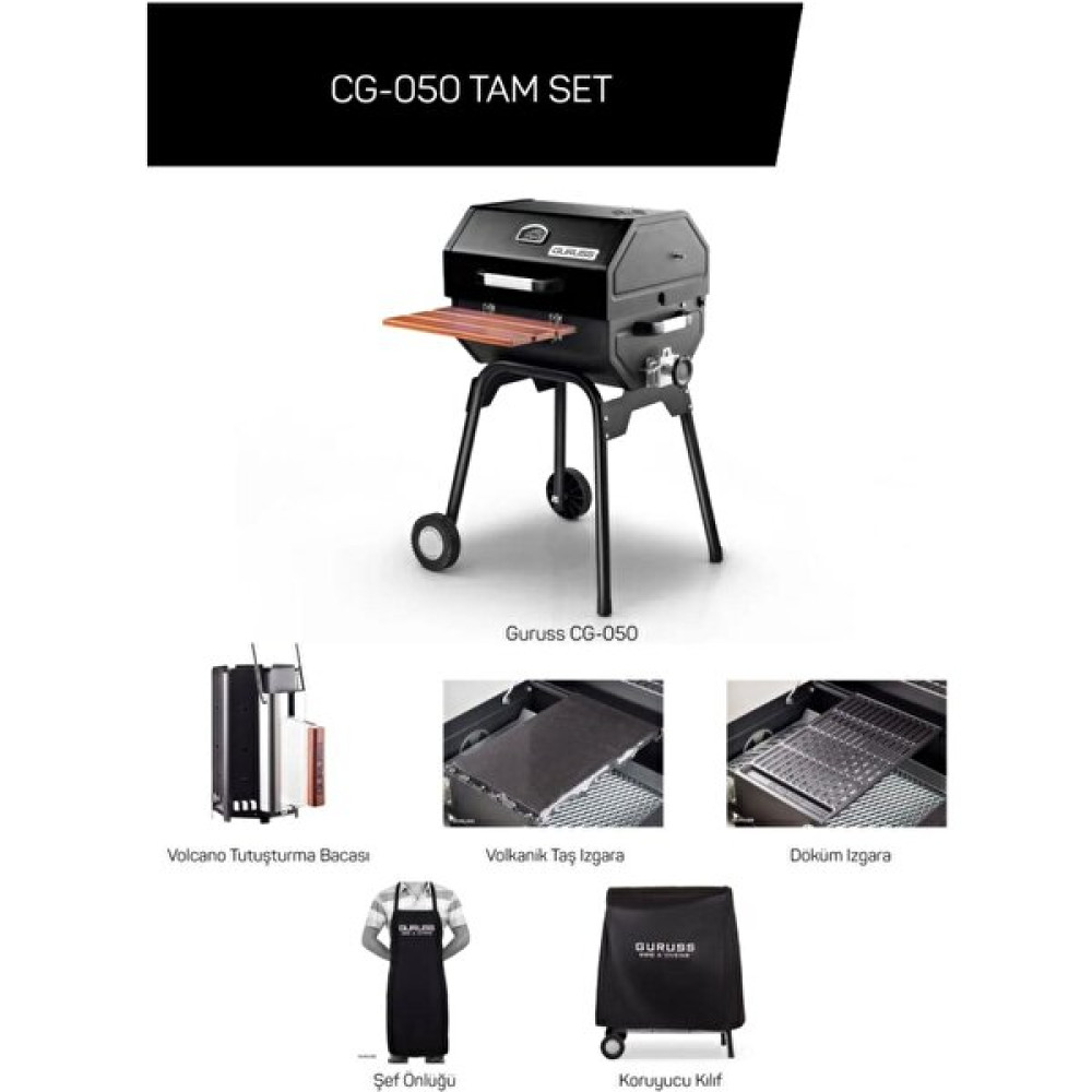 Rehome Guruss CG050 Kömürlü Barbekü Mangal Tam Set Bahçe Mangalı & Barbekü Fiyatı