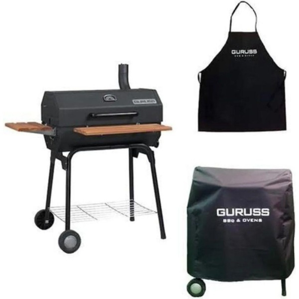 Rehome Guruss CG075 Kömürlü Barbekü Mangal - Siyah Bahçe Mangalı & Barbekü Fiyatı
