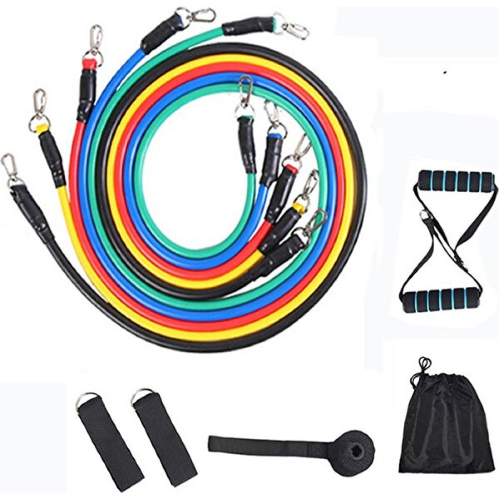 Reidan 11 Parça Latex Direnç Lastiği Seti Kapı Arkası Bandı Pilates Egzersiz Bant Lastik Spor Kondisyon Kondisyon Aletleri Fiyatı