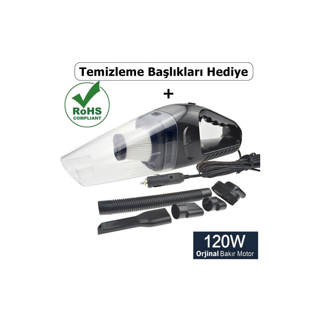 Reidan Araç Oto Süpürgesi 120watt Mini Elde Taşınabilir Islak Kuru 12v Oto Süpürge Oto Bakım & Temizlik Ürünleri Fiyatı