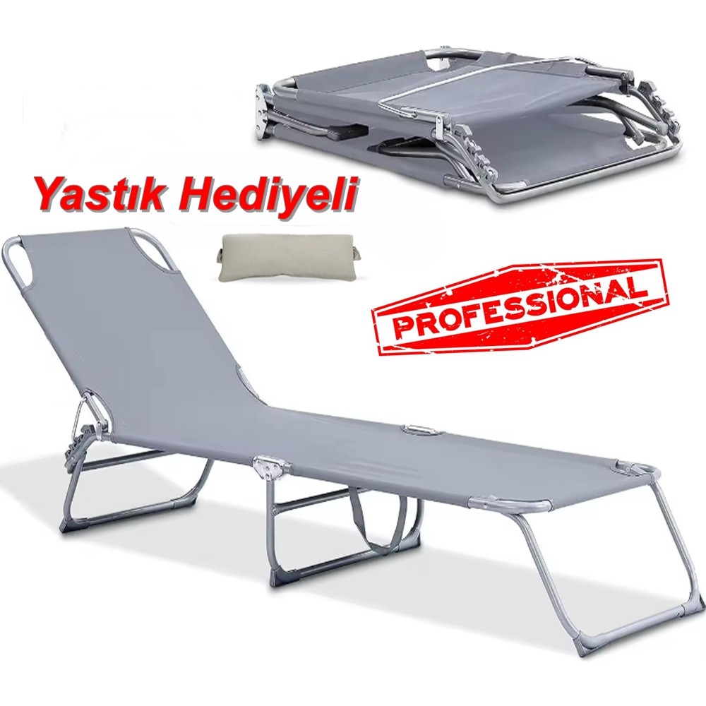 Reidan Gri Renk Katlanabilir Şezlong Yatak Havuz Deniz ve Taşınabilir Kamp Yatağı Dayanıklı ve Rahat Tasarım SSD / Solid State Drive Fiyatı