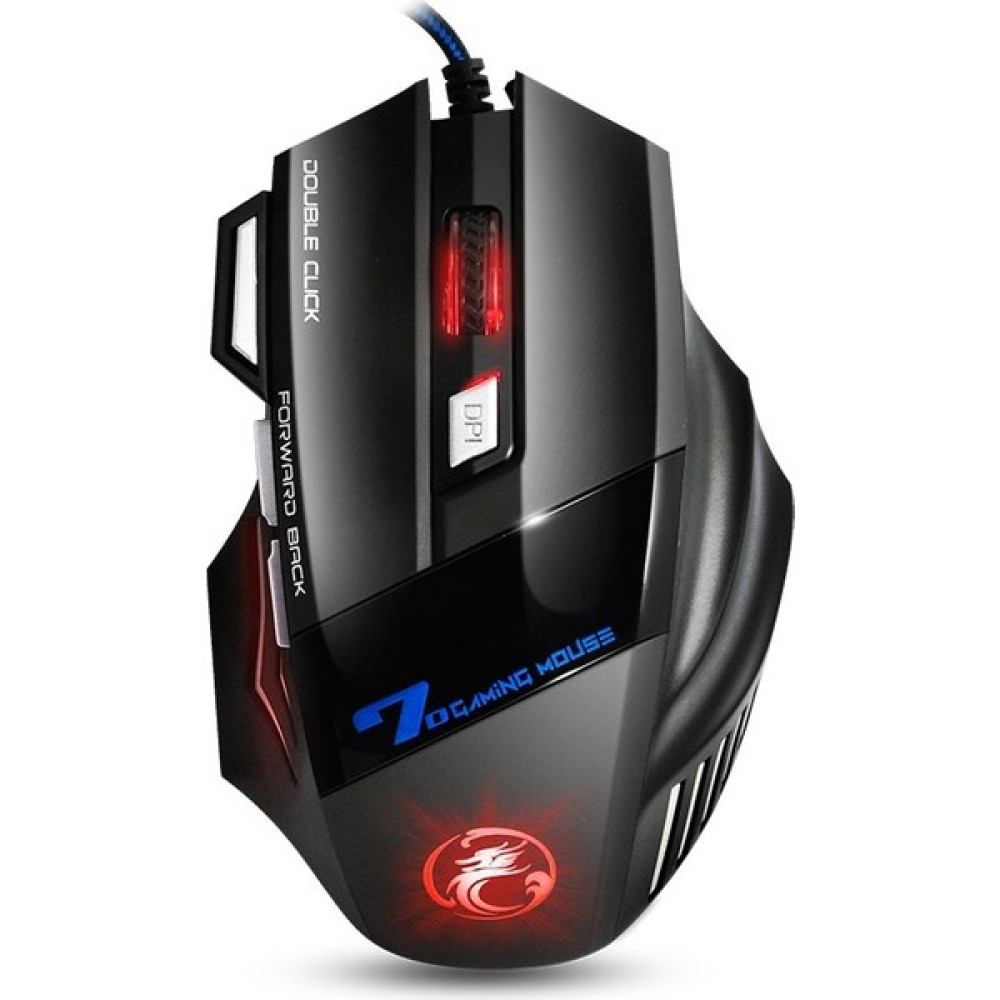 Reidan Oyuncu Mouse Fare X7 Gaming Ledli 3200DPI Rubber Kasa - Siyah Klavye - Mouse Fiyatı