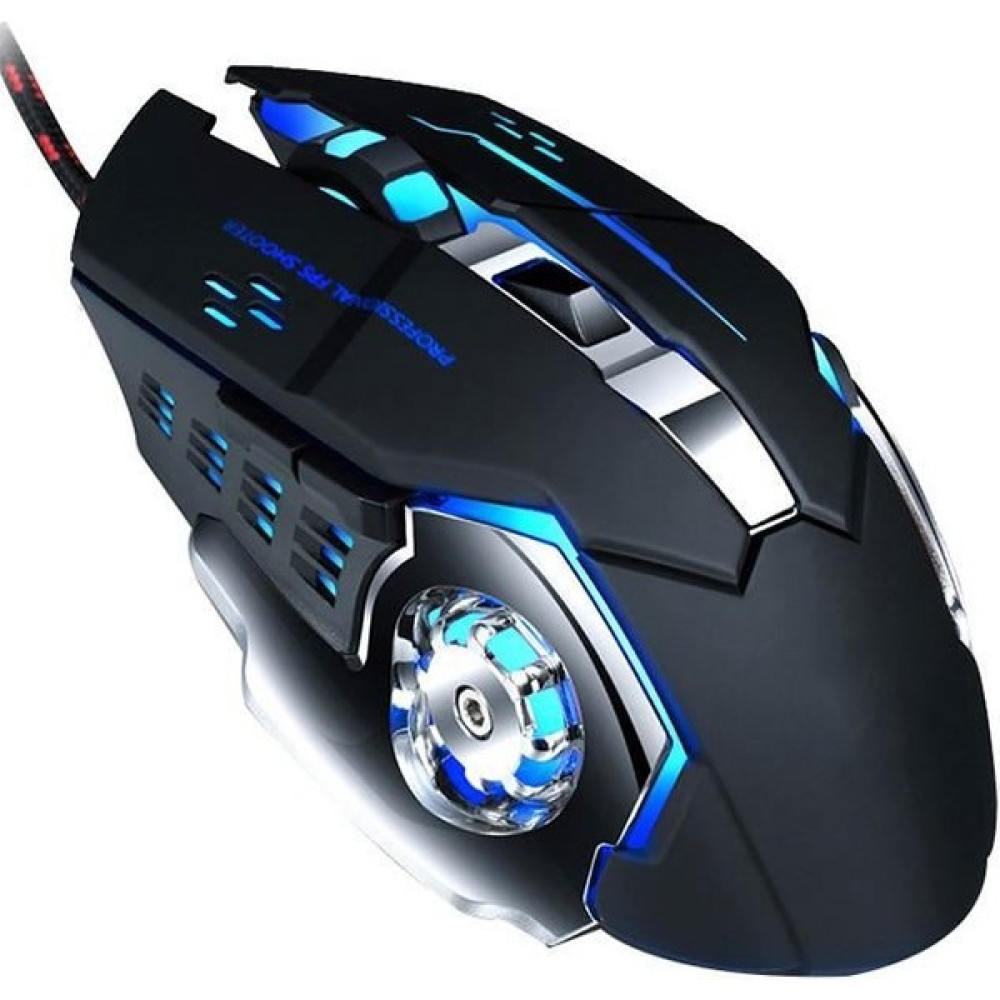 Reidan Oyuncu Mouse Gaming Fare Kablolu Rgb Arkadan Aydınlatmalı USB Optik Bilgisayar - Siyah Klavye - Mouse Fiyatı