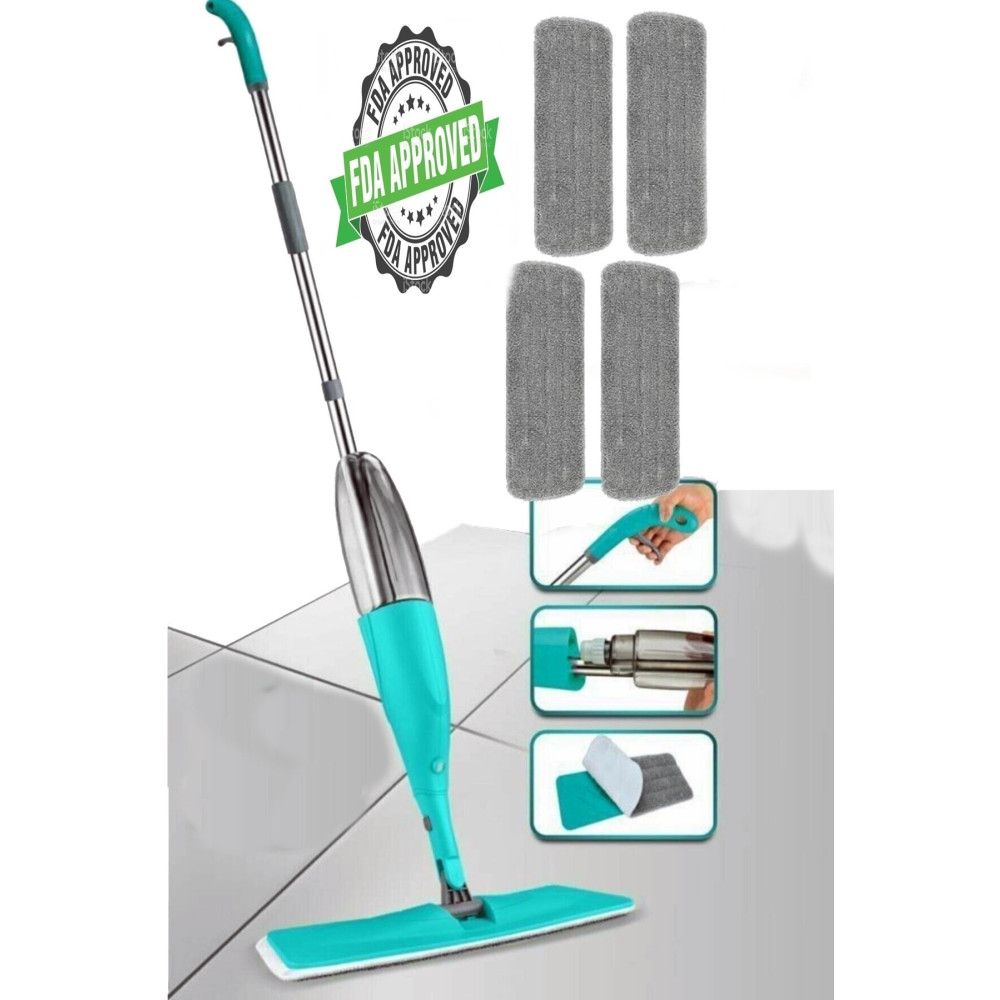 Reidan Sprey Mop 4 Adet Microfiber Bez Yeni Nesil Esnek 360 Derece Dönebilen Paspas Deterjan ve Temizlik Ürünleri Fiyatı