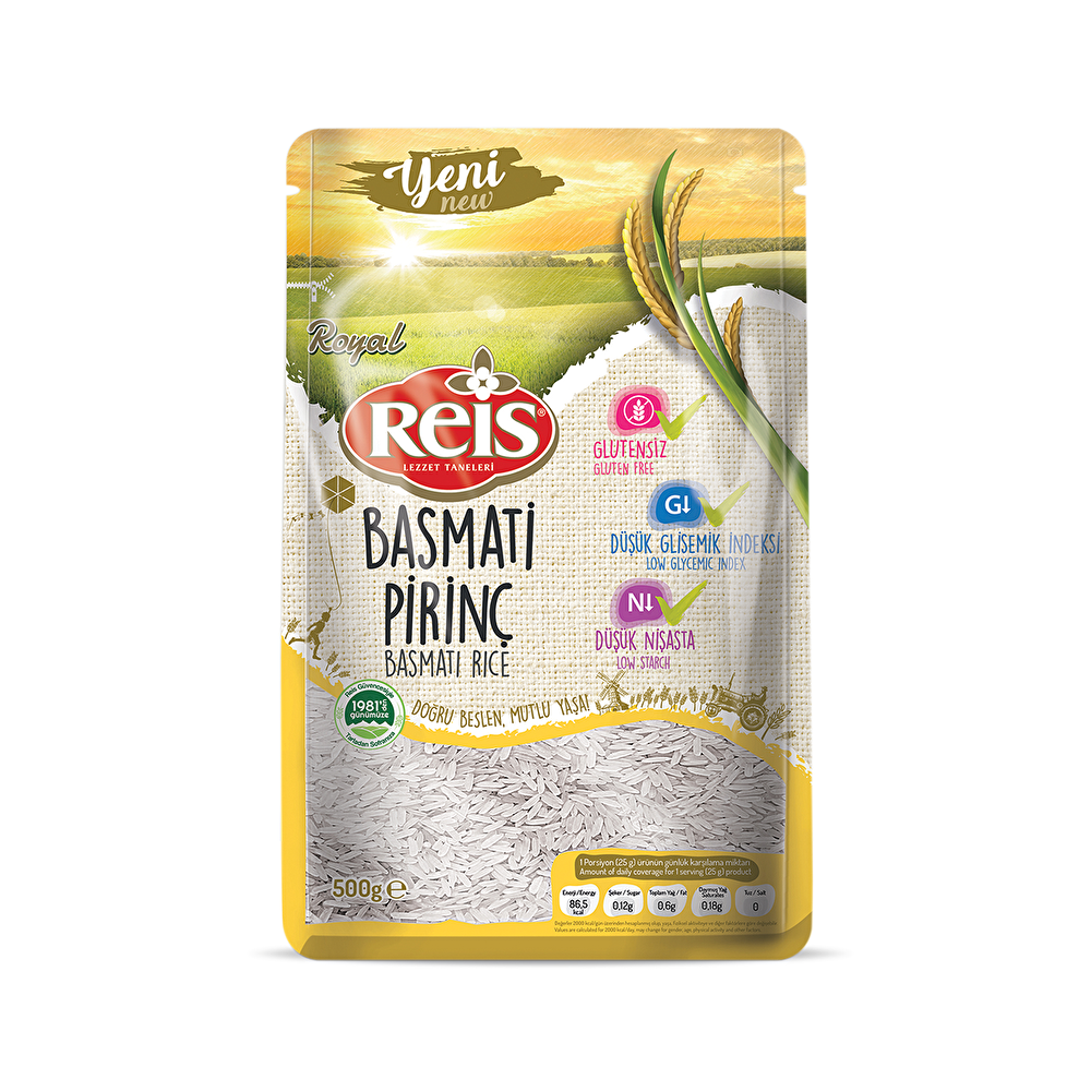 Reis Royal Basmati Pirinç 500 Gr Bakliyat Fiyatı