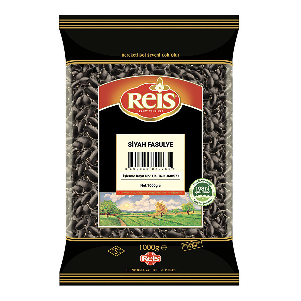 Reis Siyah Fasulye 1000 Gr Bakliyat Fiyatı