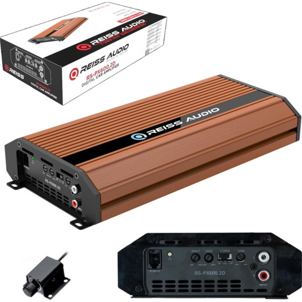 Reiss Audio Oto Anfi 600W 2 Kanal Bass Kontrol Reıss Audıo RS-PX600.2D Oto Hoparlörleri & SubWoofer Fiyatı
