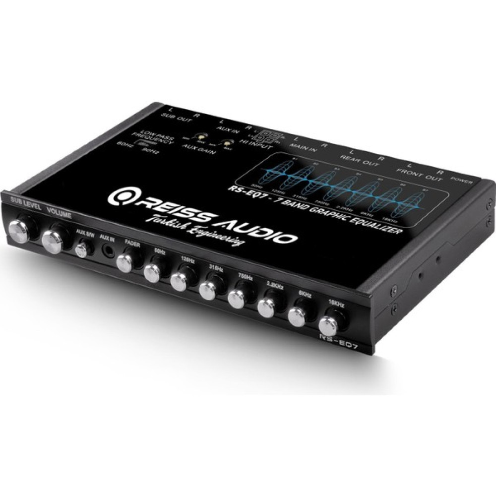 Reiss Audıo Rs-Eq7 7 Bantlı Grafik Ekolayzer 6 Kanallı / 8 Volt Rca Çıkışları Stüdyo ve Sahne Ekipmanları Fiyatı