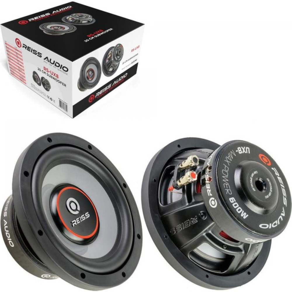 Reıss Audıo Rs-Ux8 Oto Bass Subwoofer 20CM 600 Watt 1 Adet Oto Hoparlörleri & SubWoofer Fiyatı