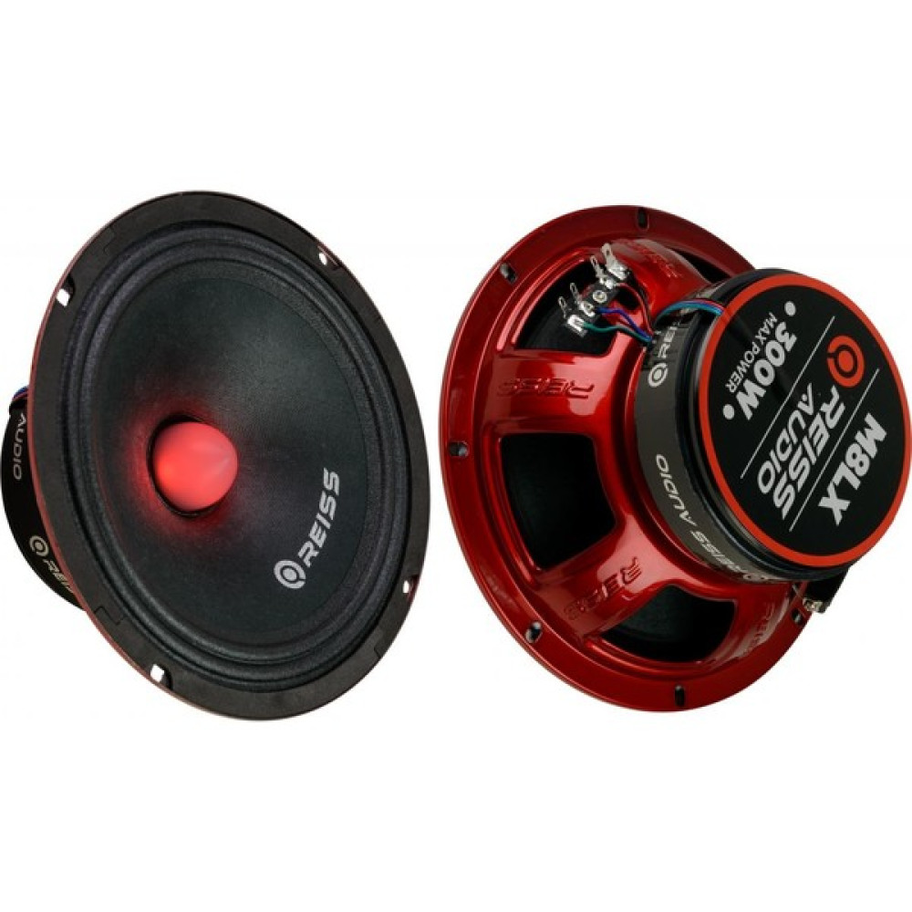 Reiss RS-M8LX Işıklı Yeni Seri Çifti 600WAT-300W Rms Metal Kapaklı 20 cm Oto Midrange Hoparlör Oto Hoparlörleri & SubWoofer Fiyatı