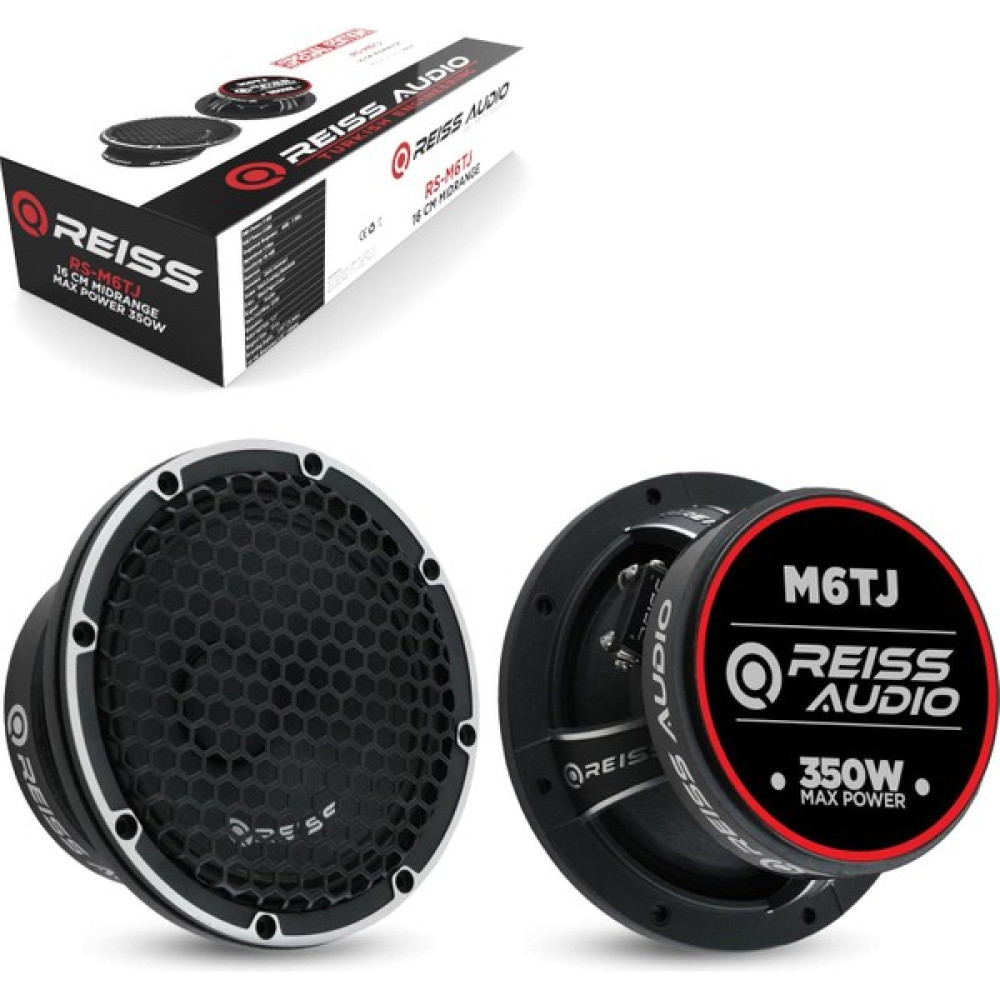 Reiss Shopzum Reiss Audio RS-M6TJ Oto Midrange Hoparlör - 16CM, 350 Watt, Kapaklı (2 Adet) Oto Hoparlörleri & SubWoofer Fiyatı