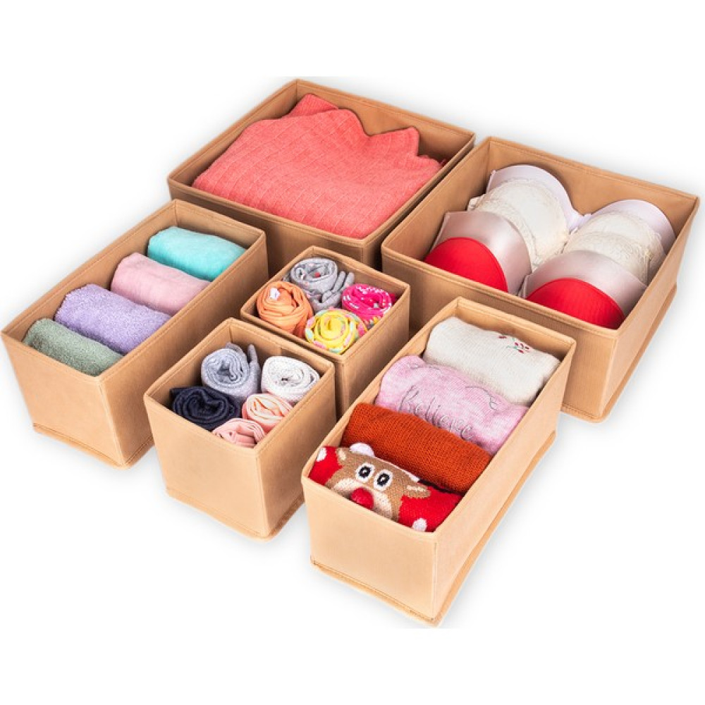 Rek Home Bej Çekmece Içi Düzenleyici Organizer Set Saklama Kapları Fiyatı