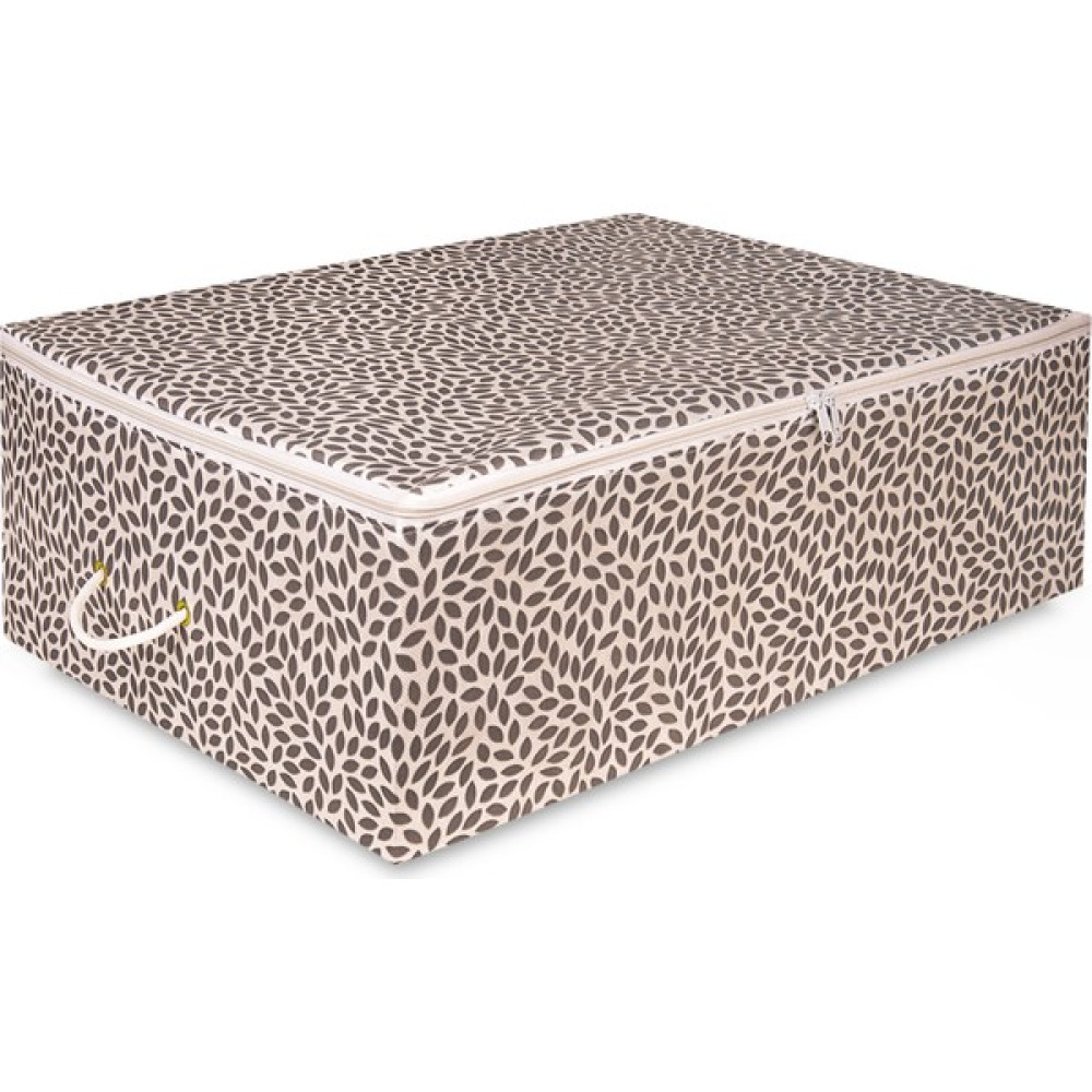 Rek Home Büyük Boy Baza Altı Yaprak Baskılı Hurç 62 x 46 x 22 cm. - Gri Hurç Fiyatı