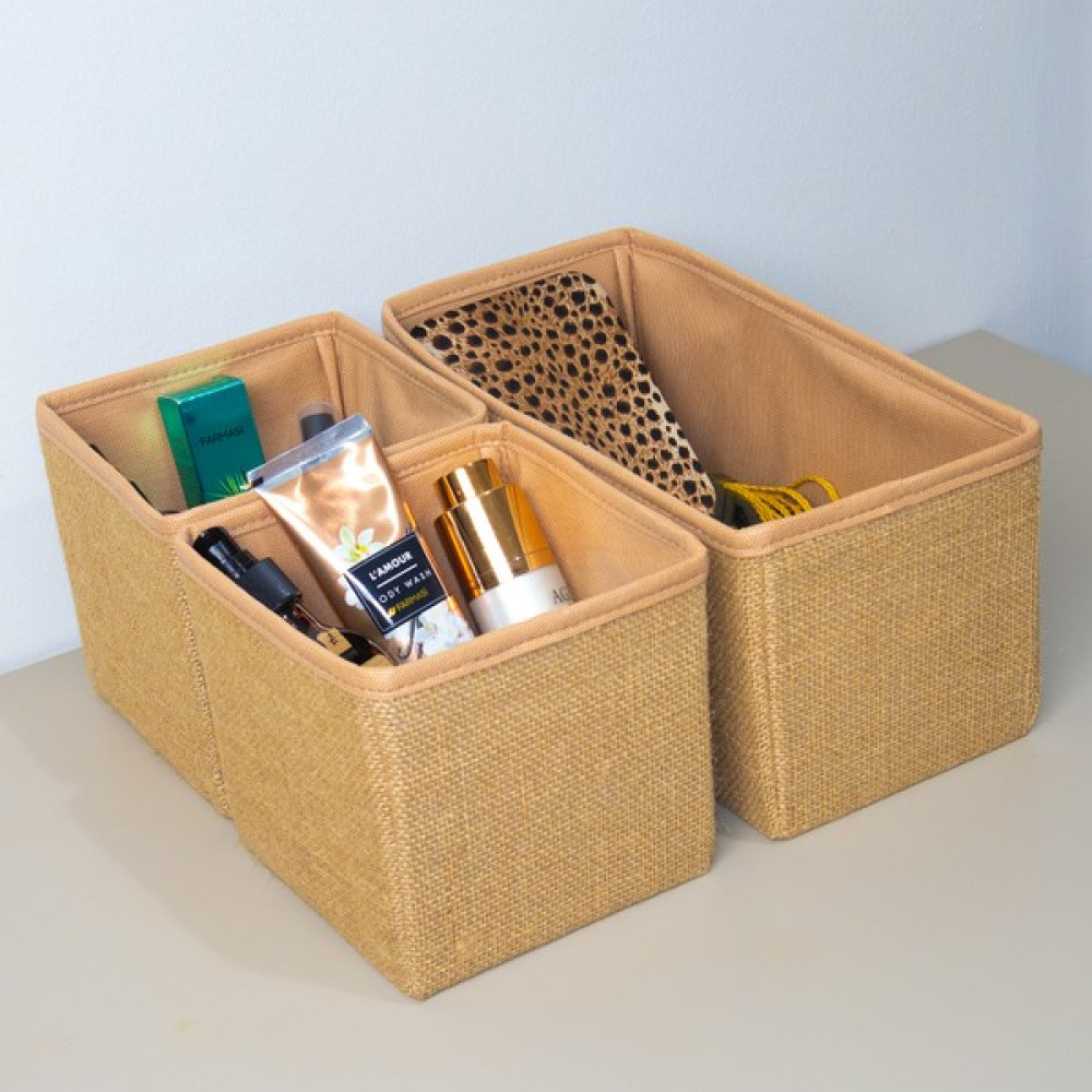 Rek Home Dekoratif Çekmece Içi Düzenleyici 3'lü Organizer Set - Kahverengi Eşya Saklama / Düzenleme Fiyatı