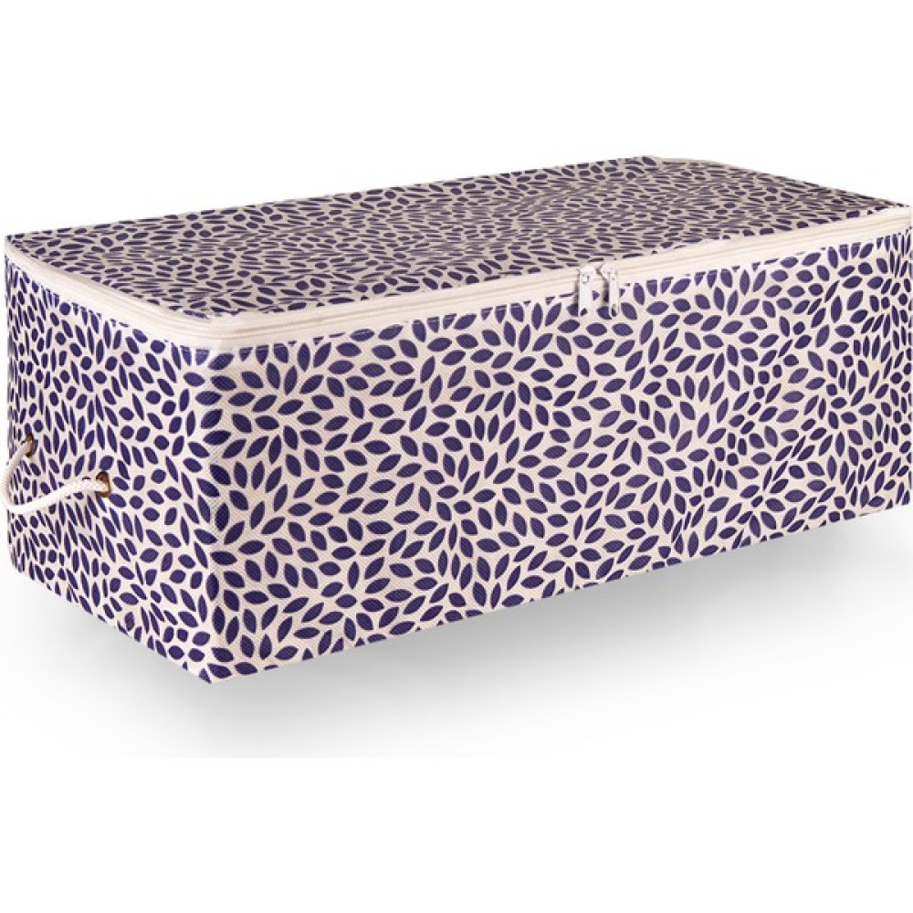 Rek Home Orta Boy Yaprak Baskılı Hurç 52 x 28 x 21 cm. - Lacivert Hurç Fiyatı