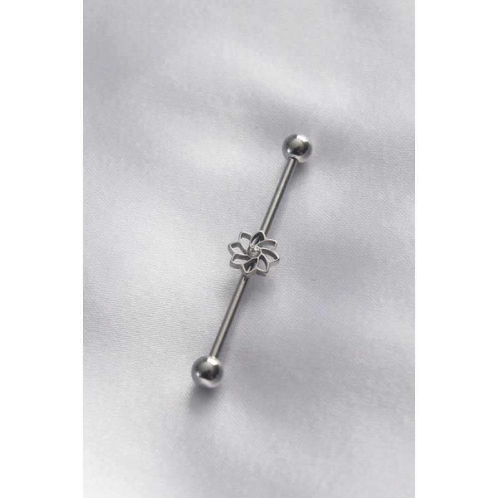Reka Moda Piercing, Cerrahi Çelikten Imal Edilmiş, Gümüş Renkli, Köprü Model, Zirkon Taş Işlemeli, Piercing Altın & Gümüş Piercing Fiyatı