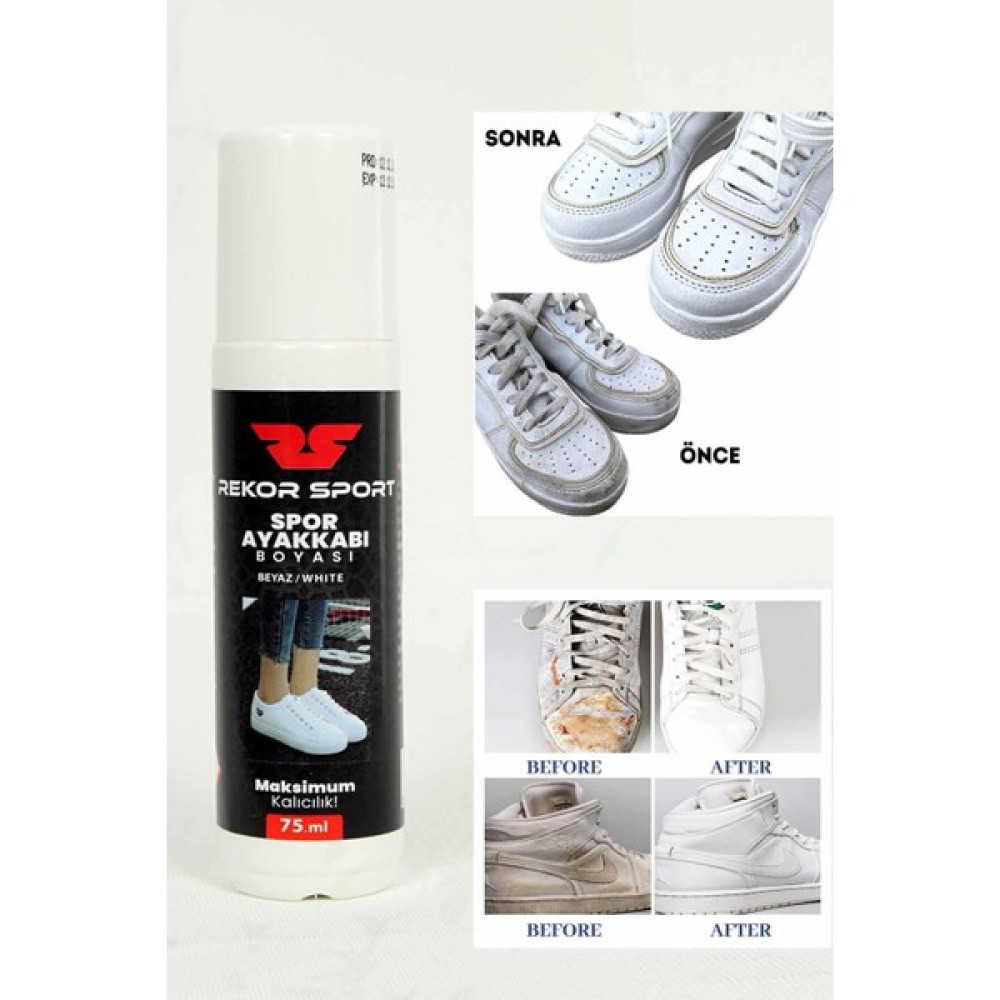 Rekor Sport Beyaz Ayakkabı Boyası 75 ml Unisex Beyaz Ayakkabı Boyası RS102102-3 Kadın Ayakkabıları Fiyatı