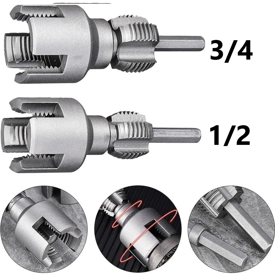 Rekotools 2’ Li Set İç Dış Plastik Boru Diş Açma Seti 1/2 ve 3/4 İnç Yüksek Dayanıklılık Diğer Fiyatı