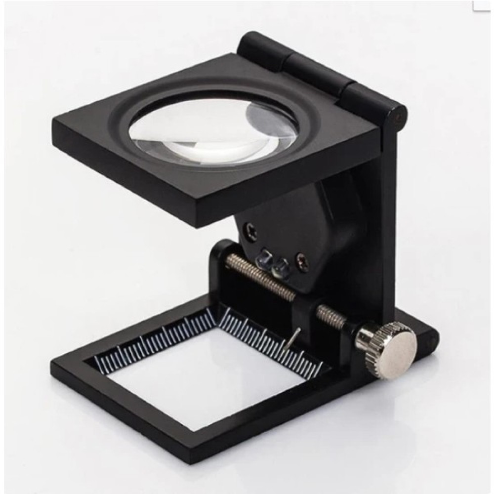 Rekotools REKOTOOLS-10X Katlanır Sayaçlı Metal Lüp 28MM 2 LED Işıklı Büyüteç Tekstil Büyüteç Fiyatı