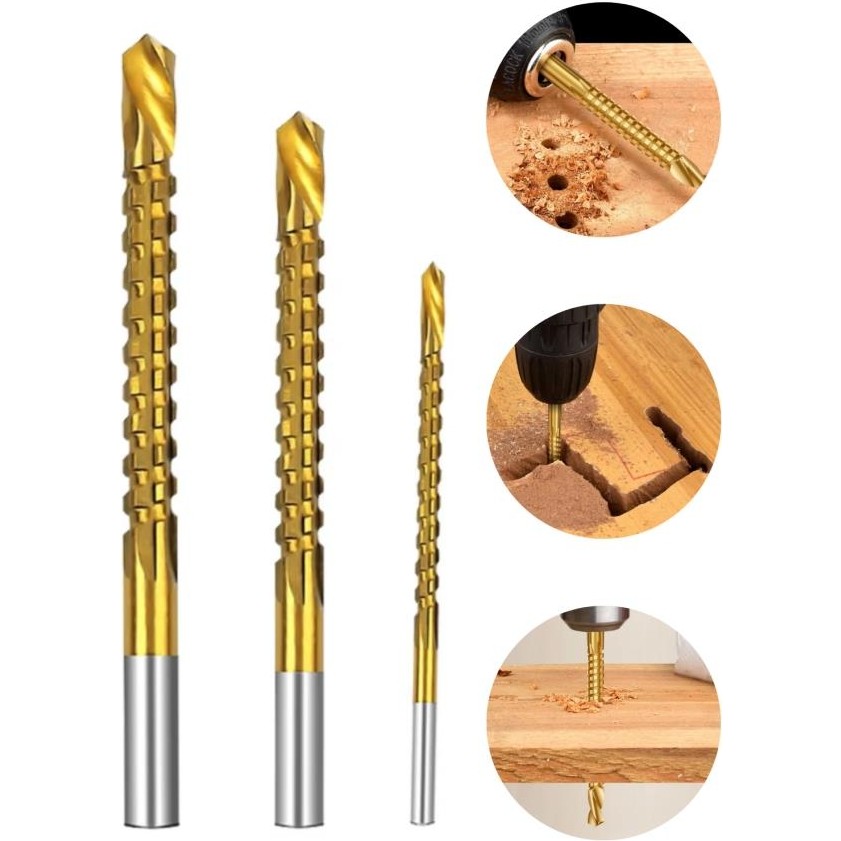 Rekotools Rekotools-3 Parça Freze Matkap Uç Set Ahşap Tahta Delme Kanal Açma Matkaplar Fiyatı