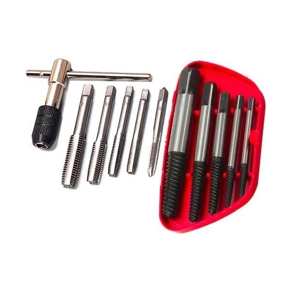 Rekotools Rekotools- 5 Adet Hasarlı Vida Extractor M3-M14 6 Adet Metrik Konu Dokunun Matkap M3 M4 M5 M6 M8 Matkaplar Fiyatı
