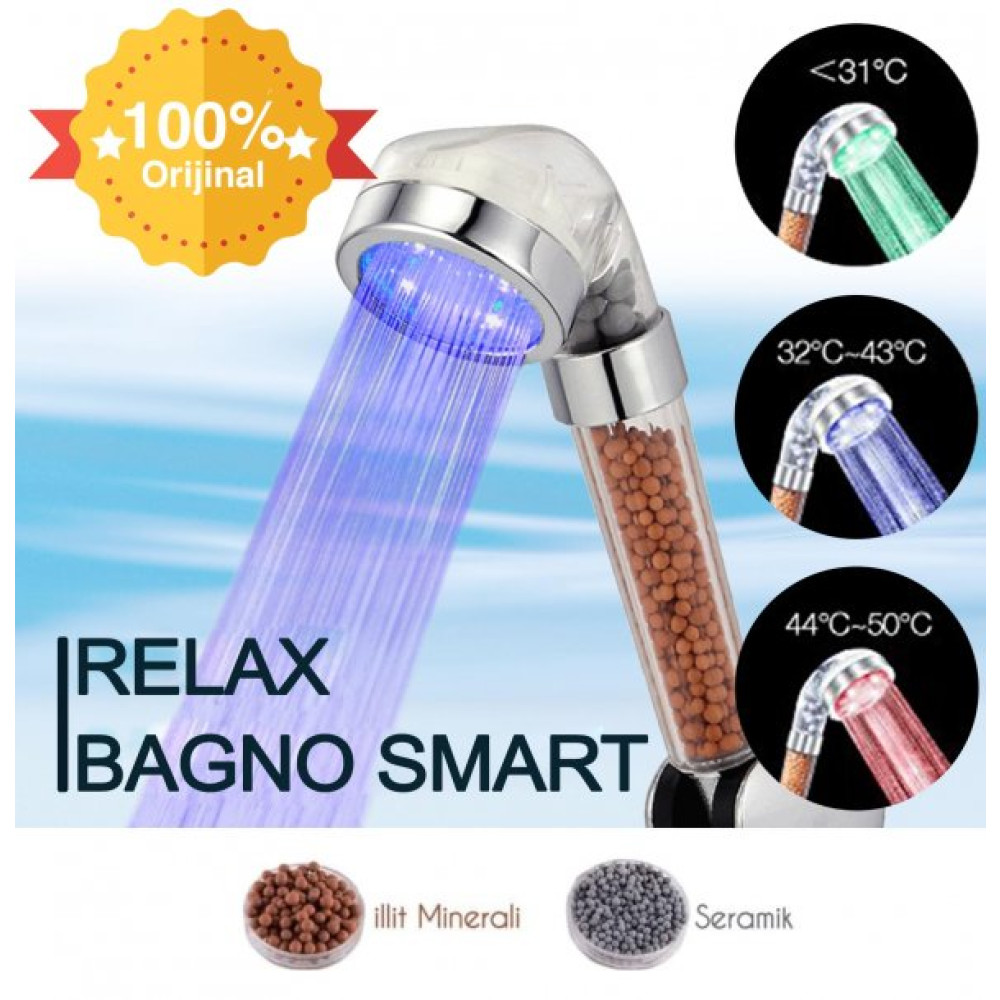 Relax Bagno Led Isikli %50 Su Tasarruflu Dus Basligi - Kokulu Ve Aritmali Dus Basligi Duş Başlığı Fiyatı